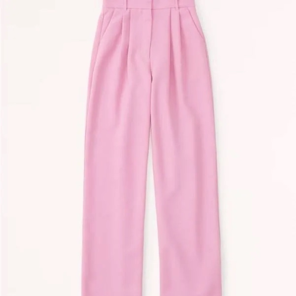 Abercrombie & Fitch Sloane Tailored Light Pink Women's Trousers